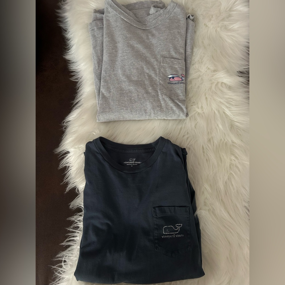 Grey and Navy Children’s XL Vineyard Vines T shirts
